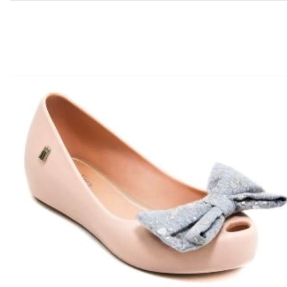 Flat Shoes MELISSA Ultragirl Sweet VII Nude MW.15.111B Size 9 Color Nude EUC